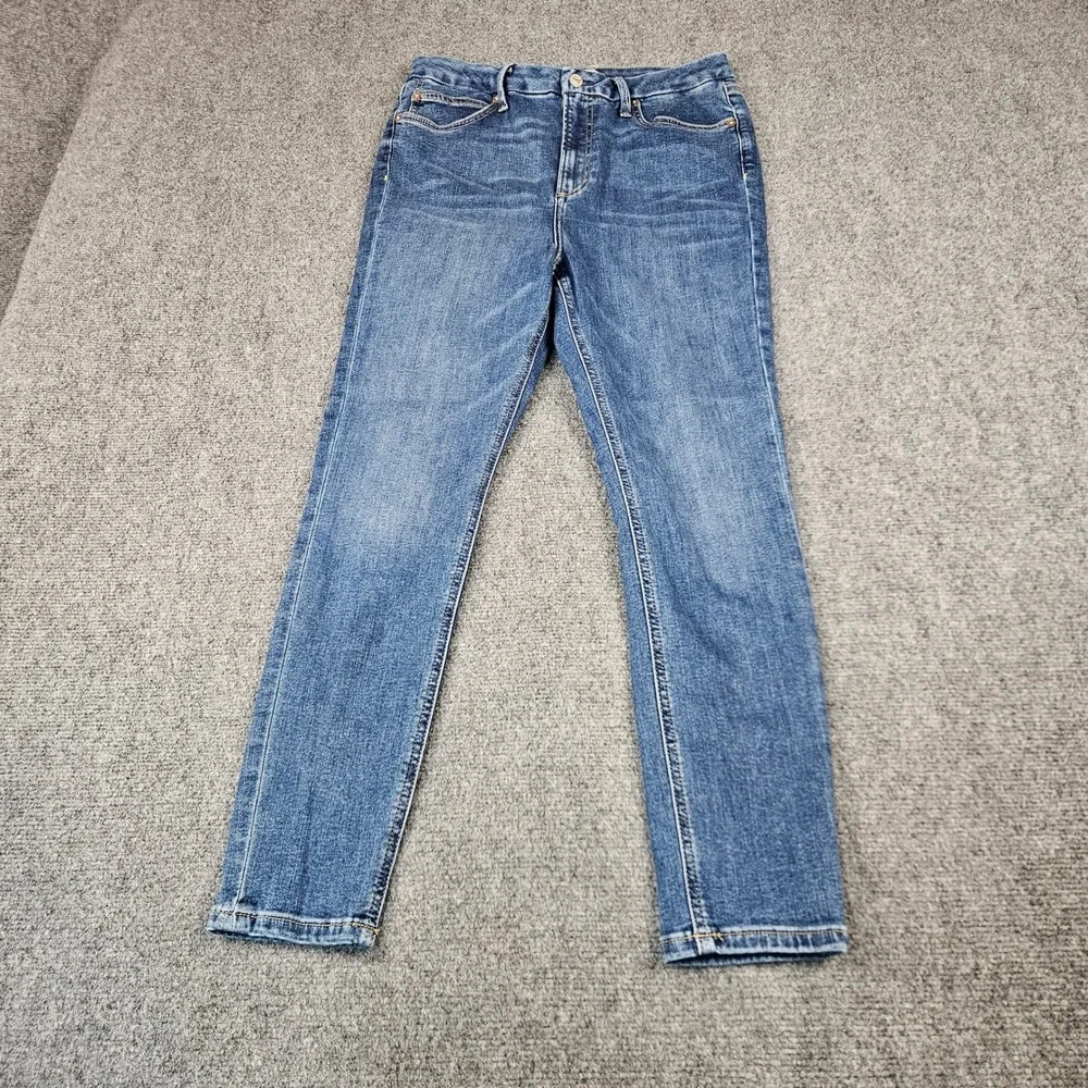 Free People We The Free Blue High Rise Skinny Jeans Size 32 OB1133447 Denim